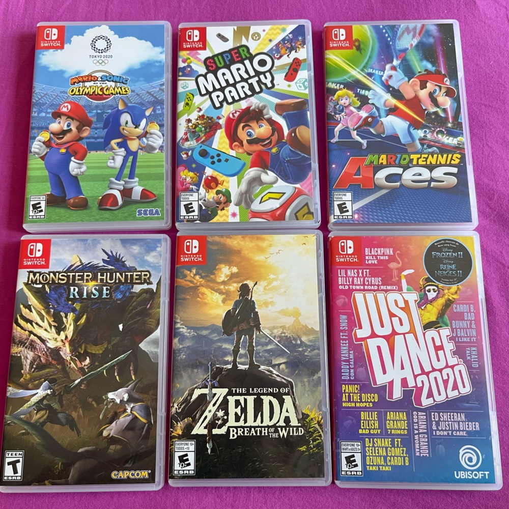 Case Only Nintendo switch games